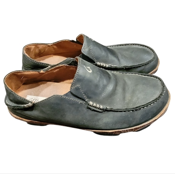 OLUKAI Mens Moloa Leather Loafers 11 main image 2